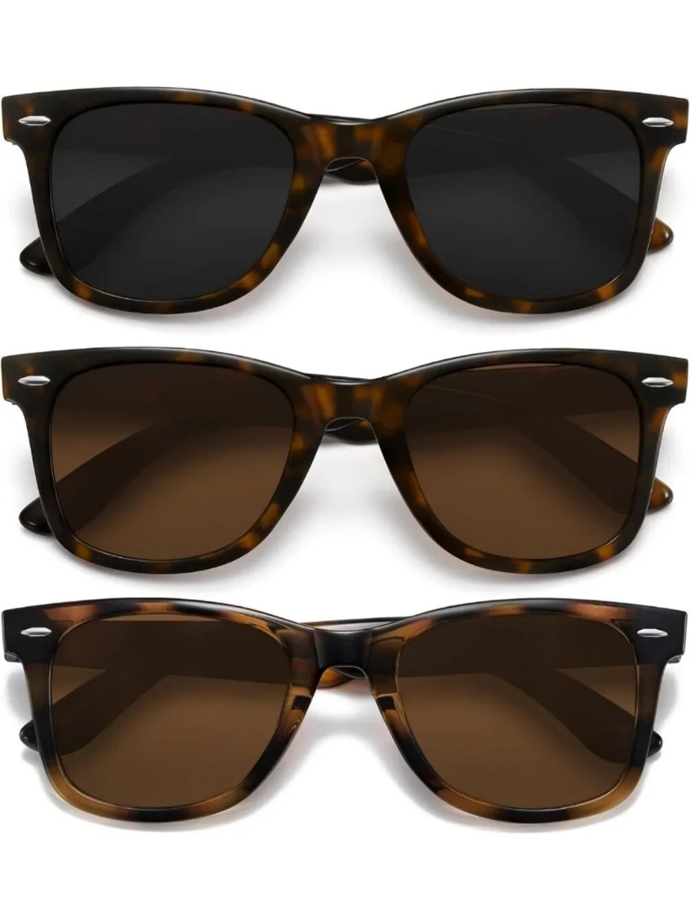 Trendy Retro Polarized Sunglasses for Women & Men - Classic Mirror Lens, UV